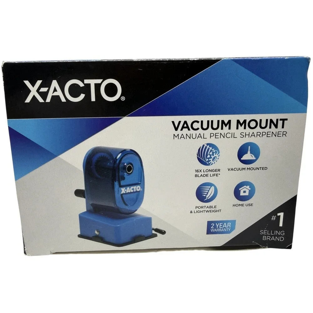 X-ACTO Vacuum Mount Manual Pencil Sharpener,  Black‎